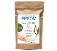 Sels de Bain, Sel Epsom Magnésium et Huiles Essentilelles Ultra Purifiantes, Sel Pieds, Réparation Ongles Abîmés, Soulagement Pied d'Athlète, Gommage, 500g