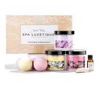 Sels de bain Spa Luxetique Coffret cadeau 8 pi ces de sels de bain avec huile d'argan Bombes de bain Sel d'Epsom pour se baigner dans un parfum d