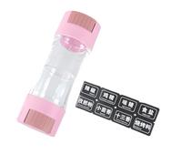 Sels doseur 0,50 g - Distributeur de sel à double tête - Texture de bouteille pour un contrôle précis des assaisonnements - Outil de cuisine pour épices de cuisine