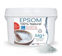 Sels Epsom, Sel de Bain, Sel de Pieds, Detox, Magnésium Naturel, Soulagement Douleurs Musculaires, Détente & Sommeil, Soin Ongles, Engrais Plantes, 3.5 kg