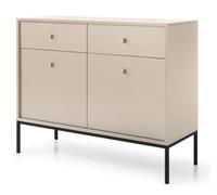 Selsey Buffet, Bois d'ingénierie Métal, Beige, Taille Unique