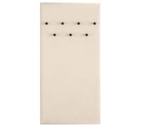 Selsey Caletto Portemanteau Mural rembourré, Beige, 137 x 68 cm, avec 7 Crochets Noirs Solides, Rembourrage Doux, stratifié Robuste, élégant et Fonctionnel, pour Vestes, Manteaux, Sacs