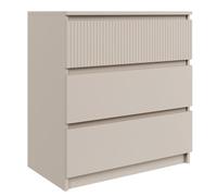 Selsey Commode 70 cm Cachemire - Meuble de Rangement avec 3 Tiroirs sur Glissières - Commode Chambre Adulte Moderne Bois Mat - Petit Buffet pour Salon et Meuble Chambre Style Scandinave