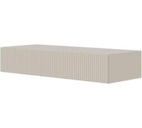 Selsey Console D'Entrée Suspendue avec Tiroir À Lamelles 90 x 17 cm Table Console Beige Grise Veldio