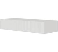 Selsey Console D'Entrée Suspendue avec Tiroir À Lamelles 90 x 17 cm Table Console Blanche Veldio