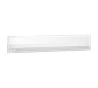 Selsey Étagère Murale Darrby 120x23x21,9 cm, Etagères Murales Élégantes et Fonctionnelles, Panneau Laminé Blanc Mat/Brillant, Design Minimaliste, Auto-Assemblage, Bandes ABS pour Protection