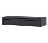 Table console - EVO - 90 cm - avec tiroir - suspendu - noir