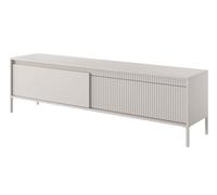 Selsey Falsetto - Meuble TV - 187 cm - 2 Portes avec façade fraisée - Beige