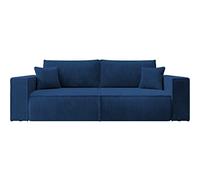 Selsey FARESE - Canapé Convertible - 257x102 cm - 3 Places - Bleu Marin