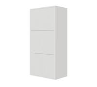 Meuble à chaussures suspendu VELDIO - 50x30x125 cm - blanc