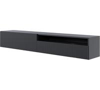 Meuble Tv avec niche - Noir - Veldio - 175 cm
