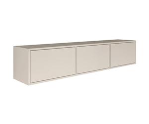 Selsey Meuble TV Suspendu Bois 150 cm Design Minimaliste Contemporain Extension 3 Abattants Finition Raffinée et Chaleureuse Système Push-to-Open Idéal Intérieur Moderne