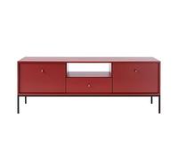Selsey Monne Meuble TV 153 cm, Rouge Bordeaux, 153,4 x 56,2 x 39