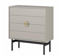 Selsey STOON - Commode à tiroirs - 85 cm - Taupe (Gris-Beige)