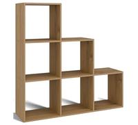 Selsey Stufenregal Stepi 115x115x30 cm - Flexible Étagère Murale - Laminierte Spanplatte, PVC-Kanten - pour Salon, Bureau, Couloir chêne Artisanal, Auto-Assemblage - Idéal comme Séparateur de Pièce