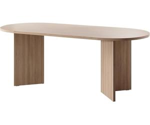 Selsey Table À Manger Ovale 90 x 204 cm, 6-10 Personnes, Chêne Lindberg