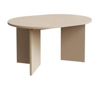 Selsey Table à Manger Ovale Extensible - Table Ronde avec Plateau Cappuccino, 110-190 cm - Parfaite pour Intérieur Élégant, avec 2 Rallonges, Design Moderne et Fonctionnel