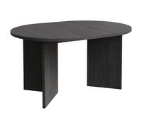 Selsey Table à Manger Ovale Extensible - Table Ronde avec Plateau en Frêne Portland, 110-190 cm - Parfaite pour Intérieur Élégant, avec 2 Rallonges, Design Moderne et Fonctionnel