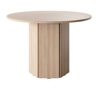 Selsey Table À Manger Ronde 110 cm pour 4 Personnes Table De Cuisine Bureau Chêne Lindberg Hexa