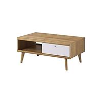 Selsey Table Basse, Acrylonitrile butadiène styrène Bois d'ingénierie, Chêne Clair Sonoma, 107 x 46 x 67