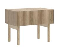 Selsey Table De Chevet Deboute avec Tiroir À Lamelles sur Pieds en Bois Table De Nuit Chêne Huilé Nolie