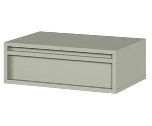 Selsey Table De Chevet Suspendue Table D’Appoint avec Tiroir 50 cm Table De Nuit Sauge Evo