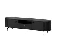 Selsey TV lowboard Zante, 180x40x49cm, laminated chipboard in Cashmere beige, stable TV table with 2 compartments/1 drawer, subtle steel handles, stylish design Best TV cabinet option