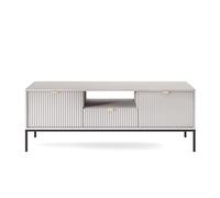 Selsey VELLORE Meuble TV, Gris, 154 cm x 56 cm x 39 cm