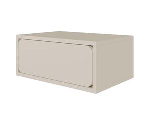 Selsey Wuwu - Table de Chevet - Table d'appoint - avec tiroir - Push to Open - avec coulisses à Billes - Gris-Beige