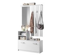 Selsey Yesfir - Vestiaire d’entrée/Range Chaussures - Blanc, 33.46 x 9.45 x 62.99 cm