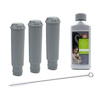 Seltino - Filtre à eau de rechange pour Krups F088 Nivona NIRF700 - Kit de nettoyage pour machine à café - 3 filtres à eau avec 1 détartrant de 250 ml - 1 brosse de nettoyage