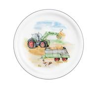 Seltmann 001.762032 Timeless Assiette à petit-déjeuner ronde en porcelaine Compact Mon tracteur 65151 Motif coloré Diamètre 19 cm