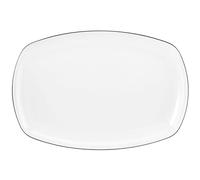 Seltmann Lido Black Line 001.755629 Plat rectangulaire Noir 35 x 24 cm
