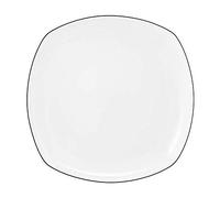 Seltmann Lido Lot de 6 assiettes carrées Noir 26 cm