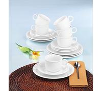 Seltmann Weiden 001.716172 Compact Weiss Service à café 18 pièces, blanc
