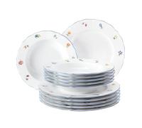 Seltmann Weiden Service de table Sonate Nostalgie 001.717236, 12 pièces, blanc, 32,3 x 32,3 x 23,5 cm