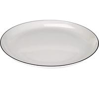 Seltmann Weiden Assiette à petit-déjeuner - Diamètre : 20,2 cm - Hauteur : 2,1 cm - Lido - Forme : ronde - 10826 Blanc - Black Line