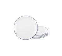 Seltmann Weiden Compact Bleu Bord Petit Déjeuner Lot de 6 Assiettes.