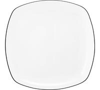 Seltmann Weiden Lido Black Line Assiette à déjeuner carrée 20cm
