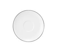 Seltmann Weiden Lido Black Line rond soucoupe pour café au lait 16 cm