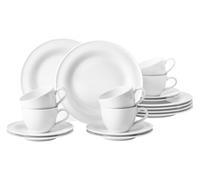 SELTMANN WEIDEN Service à café 18 pièces BT - Beat - Forme : Rond avec relief rainuré - Style moderne - Blanc