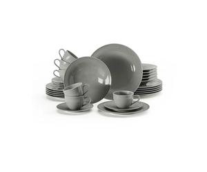 Seltmann Weiden Service de table Beat 30 pièces Gris perle