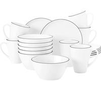 Seltmann Weiden Set de petit déjeuner 18 pcs. K rond Lido noir