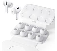 Seltureone 4 Pairs Replacement Earbuds for Airpods Pro/Airpods Pro 2 with Noise Reduction Hole, Soft Silicone Non-Slip Replacement Earplugs - Medium