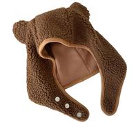 seluluory Bonnet épais coupe-vent en forme d'oreille d'ours mignon pour femmes et adolescents - Garde les oreilles au chaud - Chapeau de trappeur épais par temps froid, CF., M