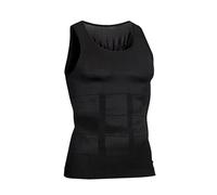 Selure Débardeur gainant 2.0 pour entraînement - Compression du ventre - Débardeur sans manches pour homme - Pour un corps tonique, Noir , M
