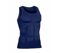 Selure Débardeur gainant 2.0 pour entraînement - Compression du ventre - Débardeur sans manches pour homme - Pour un corps tonique, noir foncé, L