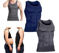 Selure Wear - Selure Shaping Tank 2.0 Men, Double Layer Compression Shirt, Breathable Quick Dry Body Shaper Vest for Slim Fit