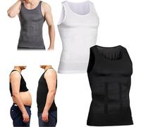 Selure Wear - Selure Shaping Tank 2.0 Men, Double Layer Compression Shirt, Breathable Quick Dry Body Shaper Vest for Slim Fit