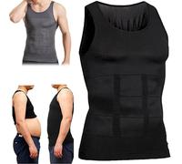Selure Wear - Selure Shaping Tank 2.0 Men, Double Layer Compression Shirt, Breathable Quick Dry Body Shaper Vest for Slim Fit